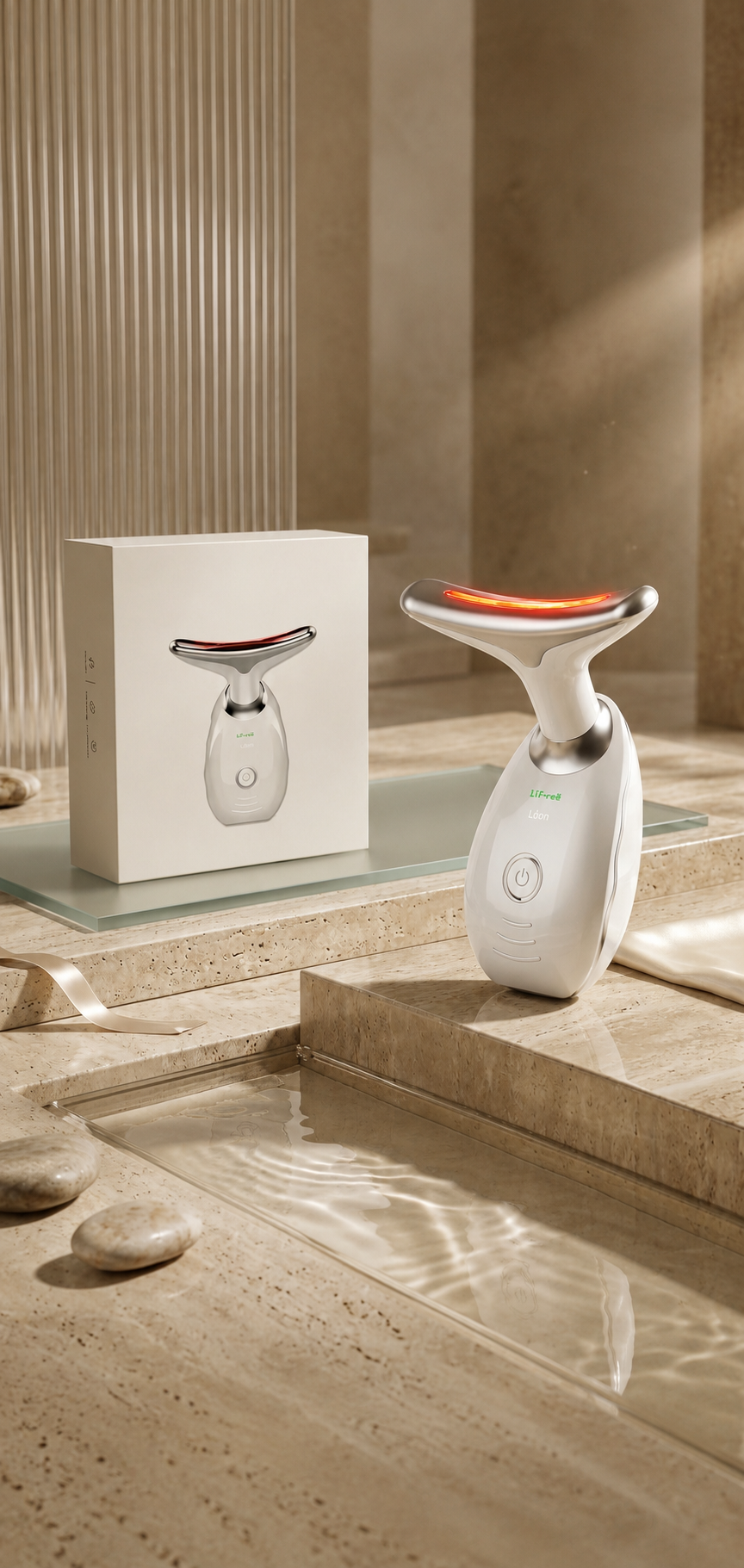Masajeador Facial y de Cuello LED